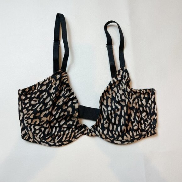 NWOT Victoria's Secret Bra 34DD Unlined Demi Leopard B1458 - Picture 1 of 8